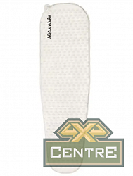 Коврик самонадувающийся Naturehike, 185x55x3,5 см, овальный, светло-серый