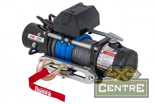 Лебёдка электрическая 12V Magnum 12000 lbs 5700 кг  (синтетический трос)