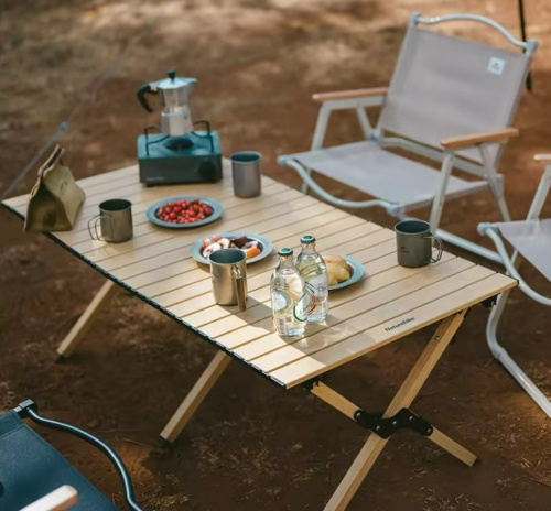 Стол туристический Naturehike складной, 118х60х44 см,с Х-образными ножками, черный