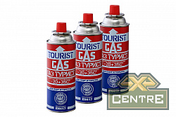 Баллон газовый цанговый TOURIST для портативных приборов 220 г.комплект 3 шт.