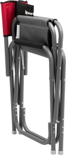 Кресло директорское NISUS MAXI без столика (серый/красный/черный)