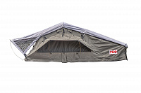 Палатка на крышу автомобиля РИФ Soft RT02-180 PRO, тент серый, 400 гр., 180х(240+70)х115 см