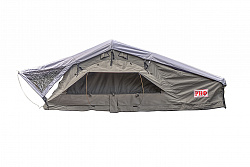 Палатка на крышу автомобиля РИФ Soft RT02-180 PRO, тент серый, 400 гр., 180х(240+70)х115 см