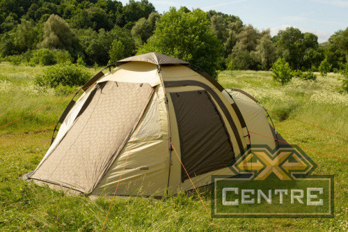 Палатка-автомат кемпинговая Maverick Family Comfort (бежевый / коричневый)