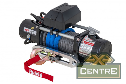 Лебёдка автомобильная электрическая 12V Magnum 9000 lbs 4200 кг (синтетический трос)