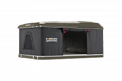 Палатка на крышу автомобиля AUTOHOME MAGGIOLINA CARBON FIBER SMALL, тент серый, лестница 215 мм
