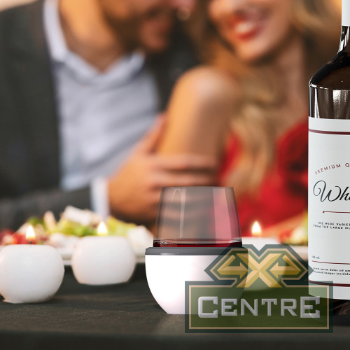 Термобокал для вина WINE KUZIE 440 мл, белый