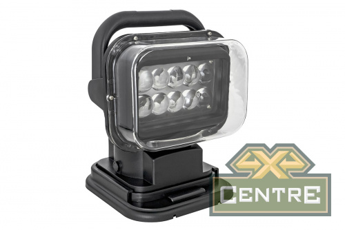 Фара-искатель 12V  50W LED  с дистанционным управлением, черный (200х240х200мм)