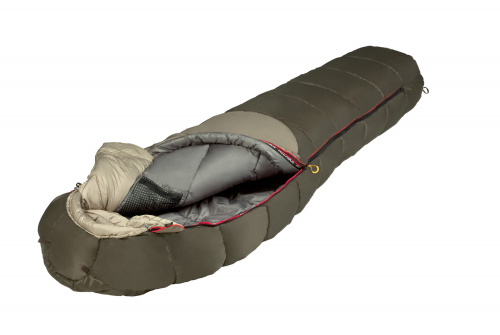 Мешок спальный ALEXIKA Aleut Compact, туристический, для низких температур, малой длины, oliv, левый