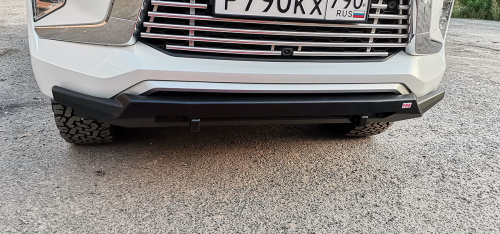 Бампер РИФ силовой передний Mitsubishi Pajero Sport 2021+ с защитой радиатора