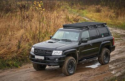Nissan Patrol Y61: ставим алюминиевый багажник РИФ