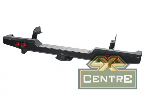 Бампер РИФ задний Mazda B2500,BT50 /Ford Ranger T5 2006-2010 с квадр. под фаркоп и фонар. лифт 50 мм