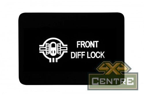 Кнопка ВКЛ/ВЫКЛ, белый, FRONT DIFF LOCK TOYOTA 32x22 горизонтальная