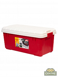 Ящик экспедиционный IRIS RV BOX 800 c двойной разделенной крышкой, WHITE/RED. 79x37x33 см