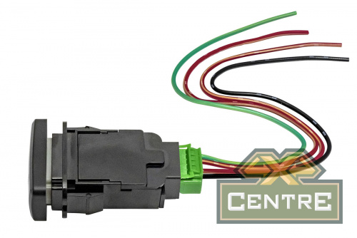 Кнопка ВКЛ/ВЫКЛ, белый, REAR DIFF LOCK TOYOTA 40x20 горизонтальная