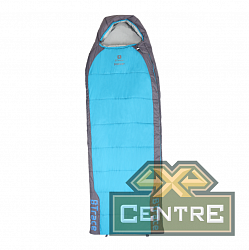 Мешок спальный BTrace Hover (Левый,Серый/Синий), (ТК: +5°C)