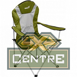 Кресло складное HELIOS серый/зеленый ромб, до 100 кг