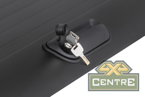 Крышка кузова Toyota Hilux 2015+, роллета раздвижная, алюминиевая, черная