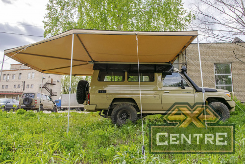 Маркиза автомобильная РИФ комбинированная (прямоугольная с веерной частью) 2,5 м (правая)