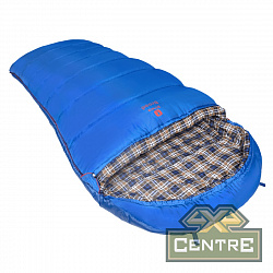 Мешок спальный BTrace Broad (Правый,Серый/Синий), (ТК: 0°C)
