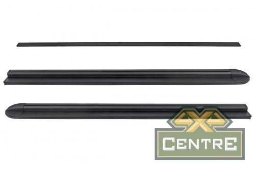 Крышка кузова Toyota Hilux 2015+, роллета раздвижная, алюминиевая, черная