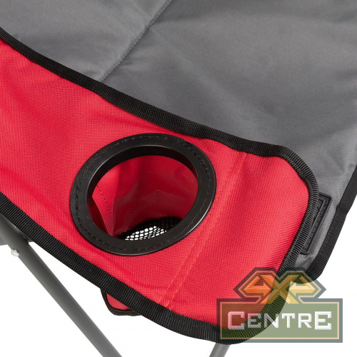 Кресло NISUS складное (серый/красный/черный)