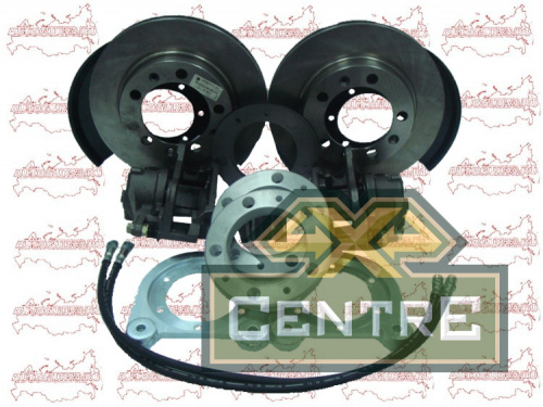 Тормоза дисковые передние военный/редукторный мост УАЗ с суппортом ГАЗ-3302