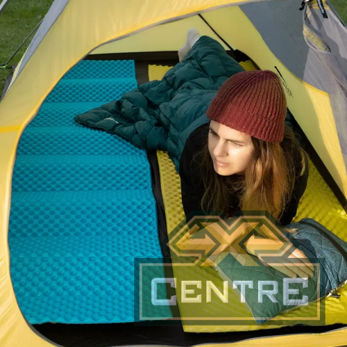 Коврик туристический Naturehike 187х56х2,5 см. IXPE, голубой, с утяжками