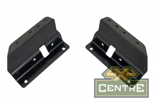 Бампер РИФ силовой задний Renault Duster 2021+ c квадратом под фаркоп, калиткой и подсветкой номера