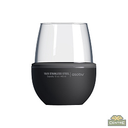 Термобокал для вина WINE KUZIE 440 мл, черный
