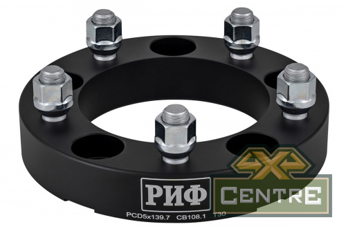 Проставки колёсные РИФ 5x139.7, ЦО 108,1 мм, толщина 30 мм, 14x1.5 (2 шт.)