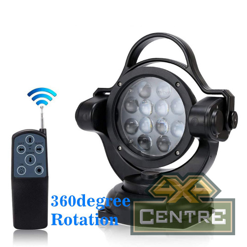 Фара-искатель 12V 60W LED с дистанционным управлением, черный, 360,на магните