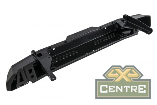Бампер РИФ силовой задний Toyota Land Cruiser 200 2007-2012 с квадратом под фаркоп и фонарями