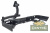Бампер РИФ силовой задний Toyota Land Cruiser 76 2007+ с квадратом под фаркоп, калиткой и фонарями