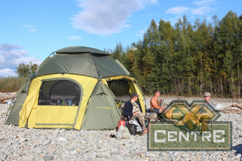 Шатёр автомат Maverick Cosmos 400 (хаки/желто-горчичный)