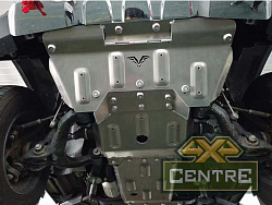 Защита РИФ радиатора, картера, РК, КПП для BAIC BJ40 (2.0T бензин), 2019-2023, алюм. 8 мм