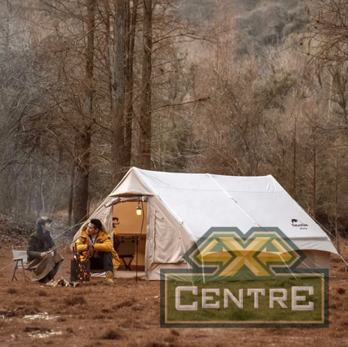 Палатка Naturehike надувная Extend Air 12.0 Cotton , песочная