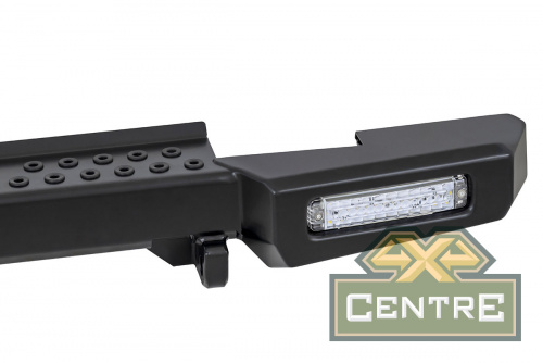 Бампер РИФ силовой задний УАЗ Хантер с фонарями, без квадрата под фаркоп, лифт 65 мм