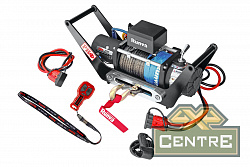 Лебёдка переносная РИФ 9500SR c площадкой в квадрат для фаркопа и проводами (в сборе) купить онлайн по выгодной цене