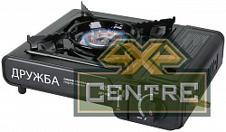 Плита газовая TOURIST ДРУЖБА, портативная, с переходником под бытовой баллон, в кейсе