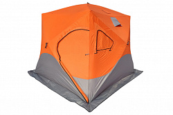 Палатка для зимней рыбалки TRAVELTOP (240*240*210) оранжевая с серым