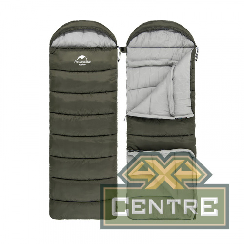 Мешок спальный Naturehike U350S, (190х30)х75 см, (правый) (ТК: -3°C), темно-зеленый