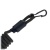 Страховочный тренчик CORD из паракорда с креплением на ремень и карабином (black)