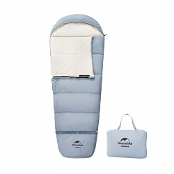 Мешок спальный Naturehike Child C180, 190х75 см, (правый) (ТК: +12°C), Синий