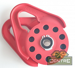 Блок усиления (полиспаст) под синтетический трос 10 мм/9 т , красный