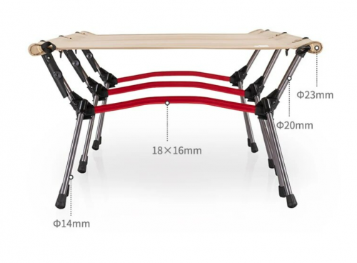Раскладушка Naturehike XJC06 190х65х38 см, до 120 кг, хаки