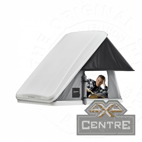 Палатка на крышу автомобиля AUTOHOME COLUMBUS VARIANT X-LARGE, тент серый, лестница 215 мм