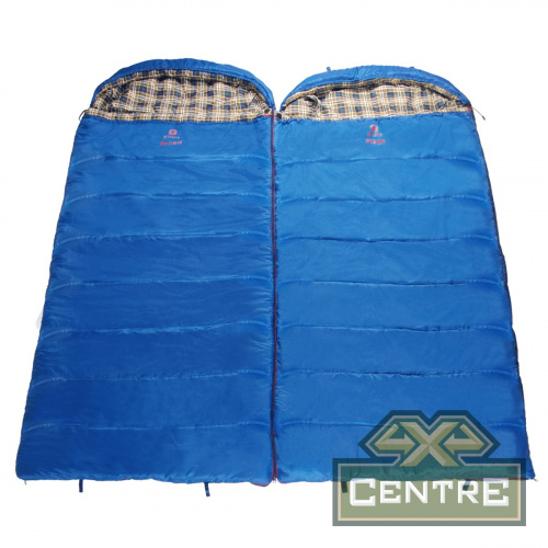 Мешок спальный BTrace Broad (Левый,Серый/Синий)