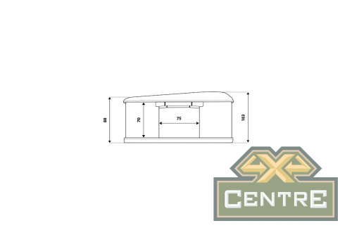 Палатка на крышу автомобиля AUTOHOME MAGGIOLINA AIRLANDER PLUS SMALL, серый тент, лестница 215 мм