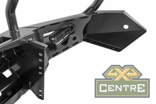 Бампер РИФ силовой передний Mitsubishi Pajero Sport 2015+ с доп. фарами и защ. дугой, под парктрон.